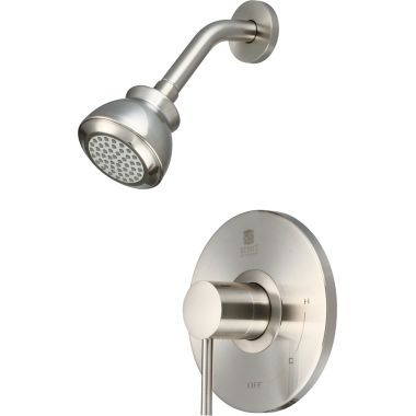 Click here to see Pioneer 4MT320T-BN Pioneer Motegi Single-Function Shower Faucet with 3-3/8in Showerhead, Metal Lever Handle, Trim Only, 2.5 GPM, Brushed Nickel - 4MT320T-BN