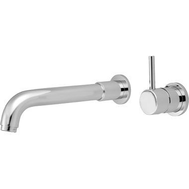 Click here to see Pioneer 4MT840-SS Pioneer Motegi Single-Handle Wall-Mount Stainless Steel Tub Faucet Trim Kit with Rough-In, Bent Nose Spout, Metal Lever Handle, ADA - 4MT840-SS