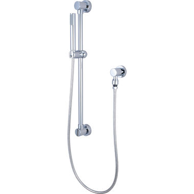 Click here to see Pioneer 6MT400 Pioneer Motegi Single-Function Handheld Shower Set with 25in Slide Bar, Cylinder, 2.5 GPM, ADA-Compliant, Chrome  - 6MT400