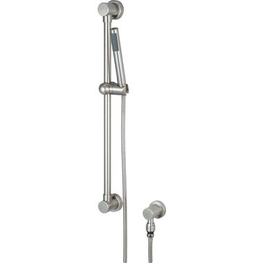 Click here to see Pioneer 6MT400-BN Pioneer Motegi Single-Function Handheld Shower Set with 25in Slide Bar, Cylinder, 2.5 GPM, ADA-Compliant, Brushed Nickel - 6MT400-BN