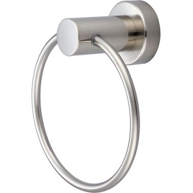 Click here to see Pioneer 7MT034-BN Pioneer Motegi Round Wall Mounted Hand Towel Ring, Metal Constructed, Brushed Nickel - 7MT034-BN