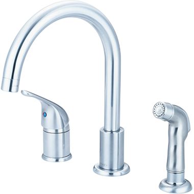Click here to see Pioneer 2PM331-SS Pioneer Premium Single-Handle Kitchen Faucet w/ Side Spray, 3 Hole, Stainless Steel - 2PM331-SS