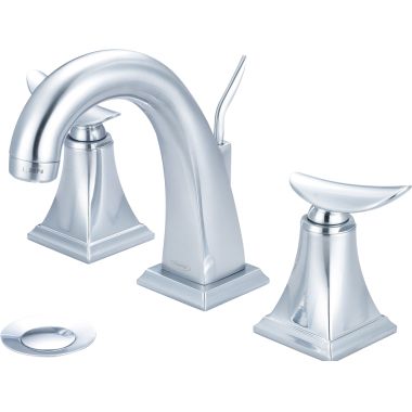 Click here to see Pioneer 3PR200-SS Pioneer Prenza Widespread Bathroom Faucet with Pop-Up Drain, Two-Handle, 1.5 GPM, Metal Lever Handle, ADA, PVD Stainless Steel - 3PR200-SS
