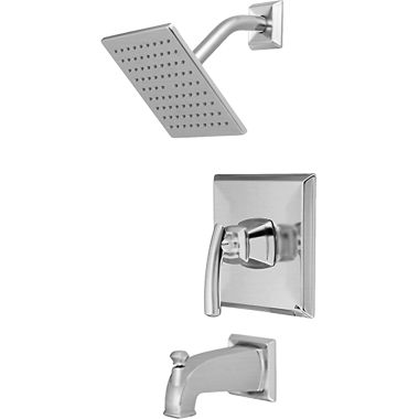 Click here to see Pioneer 4PR110T-SS Pioneer Prenza Single Handle Stainless Steel Tub/Shower Trim with Rainshower, One-Function, 2.5 GPM, Lever Handle, ADA, 1/2-inch Connection Size - 4PR110T-SS