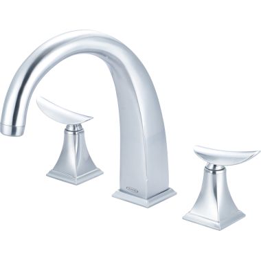 Click here to see Pioneer 4PR610T-SS Pioneer Prenza Two-Handle Stainless Steel Roman Tub Faucet Trim Set, Metal Lever Handles, Deck-Mount, ADA-Compliant - 4PR610T-SS