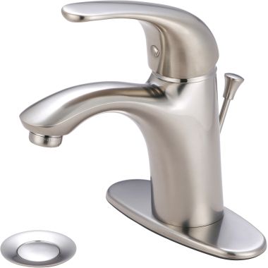 Click here to see Pioneer 3VL160-BN Pioneer Vellano Single-Hole Bathroom Faucet with Pop-Up Drain, Single-Handle, 1.5 GPM, Lever Handle, ADA, PVD Brushed Nickel - 3VL160-BN