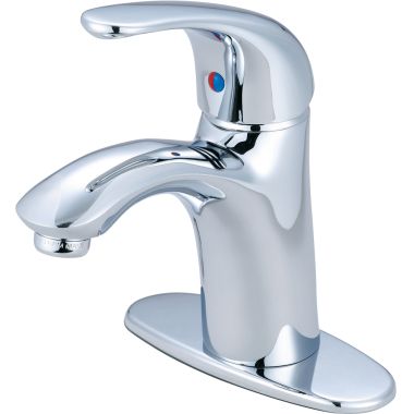 Click here to see Pioneer 3VL161 Pioneer Vellano Single-Hole Bathroom Faucet, Single-Handle, 1.5 GPM, Lever Handle, ADA, Less Pop-Up, PVD Polished Chrome - 3VL161