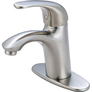 Click here to see Pioneer 3VL161-BN Pioneer Vellano Single-Hole Bathroom Faucet, Single-Handle, 1.5 GPM, Lever Handle, ADA, Less Pop-Up, PVD Brushed Nickel - 3VL161-BN