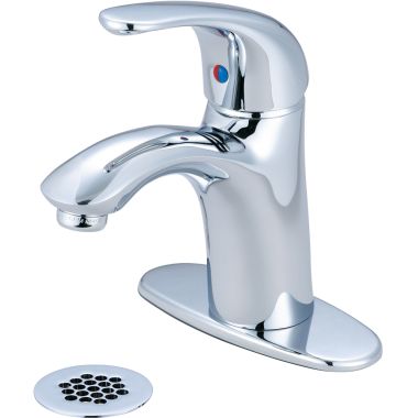 Click here to see Pioneer 3VL161G Pioneer Vellano Single-Hole Bathroom Faucet with Grid Drain, Single-Handle, 1.5 GPM, Lever Handle, ADA, PVD Polished Chrome - 3VL161G