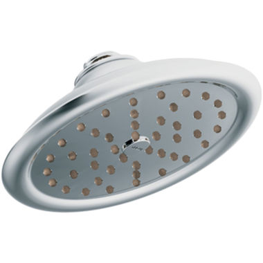 Click here to see Moen S6310 Moen ExactTemp 7in Single-Function Rainshower Shower Head, Immersion Technology, 2.5 GPM, Wall-Mount, Round, Chrome - S6310