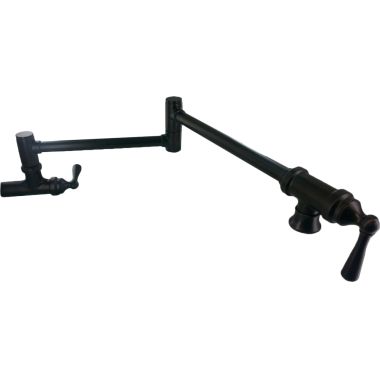 Click here to see Moen S664ORB Moen Traditional Wall-Mount Two Handle Pot Filler Faucet, Oil Rubbed Bronze - S664ORB