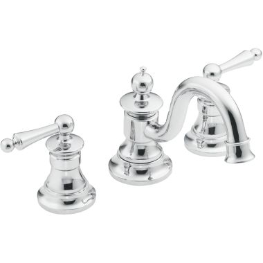 Click here to see Moen TS418 Moen TS418 Waterhill Two Handle Bathroom Faucet, Chrome