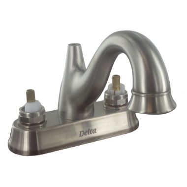 Click here to see Delta 2540-SSLHP Delta Lockwood Low-Arc Stainless Lavatory Faucet for 4