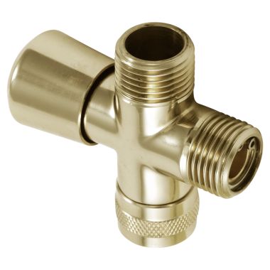 Click here to see Delta 50650-PB Delta 50650-PB Delta 3-Way Shower Arm Diverter for Handshower (Polished Brass)