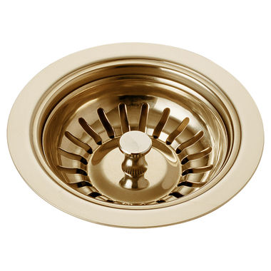 Click here to see Delta 72010-PB Delta 72010-PB Delta Kitchen Sink Flange & Strainer (Brilliance Polished Brass)