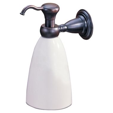 Click here to see Delta 75055-RB Delta 75055-RB Venetian Bronze Victorian Wall Mount Soap Dispenser