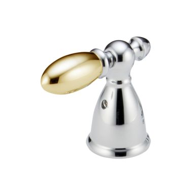Click here to see Delta H216CB Delta H216CB Victorian Metal Lever Handle Set for Faucets, 2 Pack, Chrome/Polished Brass