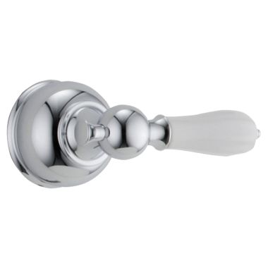 Click here to see Delta H712 Delta H712 Victorian Traditional Single Porcelain Lever Handle: Chrome Finish