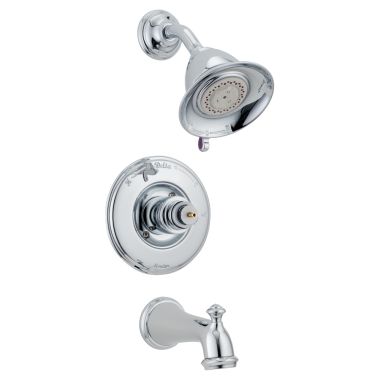 Click here to see Delta T14455-LHP Delta Victorian Monitor 14 Series Tub & Shower Trim, Less Handle - Chrome (T14455-LHP)