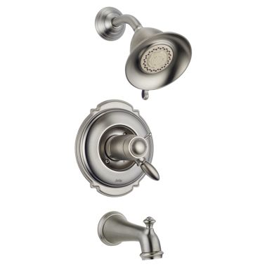 Click here to see Delta T17T455-SS Delta T17T455-SS Victorian TempAssure 17T Series Tub/Shower Trim - Stainless