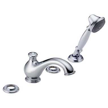 Click here to see Delta T4778-LHP Delta T4778-LHP Leland Roman Tub with Handshower Trim - Less Handles (Chrome)