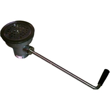 Click here to see T&S Brass B-3950 T&S BRASS #B-3950 LEVER ACTIVATED BASKET STRAINER ASSEMBLY CHROME 3 1/2