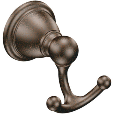 Click here to see Moen YB2203ORB Moen Brantford Double Robe Hook, Zinc Constructed, Oil Rubbed Bronze - YB2203ORB