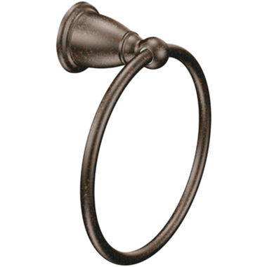 Click here to see Moen YB2286ORB Moen Brantford Round Wall Mounted Hand Towel Ring, Metal Constructed, Oil Rubbed Bronze - YB2286ORB