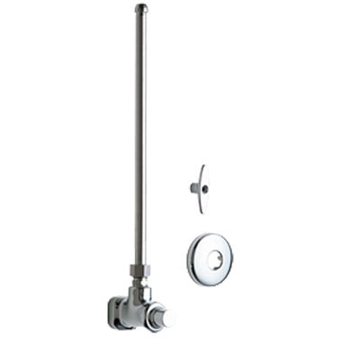 Click here to see Chicago Faucet 1005-ABCP Chicago Faucets 1005-ABCP Angle Stop Fitting with Supply Tube and Loose Key