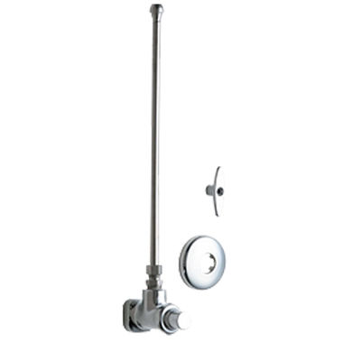 Click here to see Chicago Faucet 1017-ABCP Chicago Faucets 1017-ABCP Angle Stop Fitting with Supply Tube and Loose Key