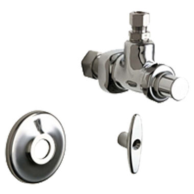Click here to see Chicago Faucet 1023-ABCP Chicago Faucets 1023-ABCP Angle Stop Fitting with Loose Key