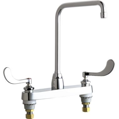 Click here to see Chicago Faucet 1100-HA8-317ABCP Chicago Faucets 1100-HA8-317ABCP Hot and Cold Sink Faucet
