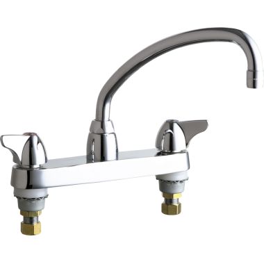 Click here to see Chicago Faucet 1100-L9ABCP Chicago Faucets 1100-L9ABCP Hot and Cold Sink Faucet