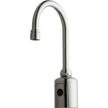Click here to see Chicago Faucet 116.103.AB.1 Chicago Faucets 116.103.AB.1 HyTronic Gooseneck Sink Faucet with Dual Beam Infrared Sensor