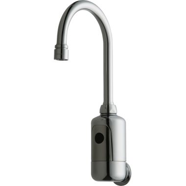 Click here to see Chicago Faucet 116.104.AB.1 Chicago Faucets 116.104.AB.1 HyTronic Gooseneck Sink Faucet with Dual Beam Infrared Sensor