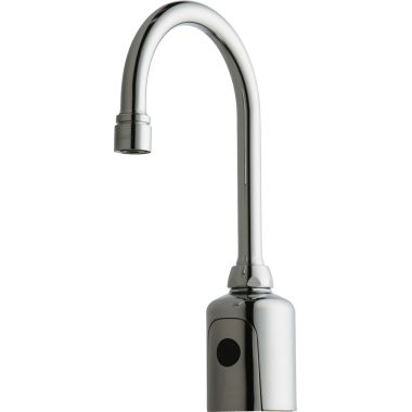 Click here to see Chicago Faucet 116.113.AB.1 Chicago Faucets 116.113.AB.1 HyTronic Gooseneck Sink Faucet with Dual Beam Infrared Sensor