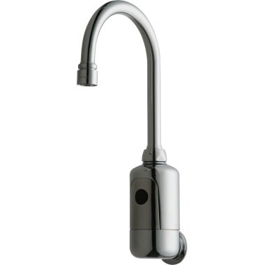 Click here to see Chicago Faucet 116.114.AB.1 Chicago Faucets 116.114.AB.1 HyTronic Gooseneck Sink Faucet with Dual Beam Infrared Sensor