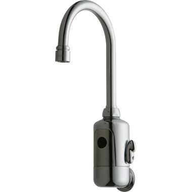 Click here to see Chicago Faucet 116.124.AB.1 Chicago Faucets 116.124.AB.1 HyTronic Gooseneck Sink Faucet with Dual Beam Infrared Sensor