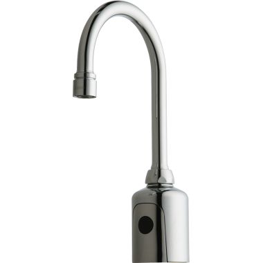 Click here to see Chicago Faucet 116.203.AB.1 Chicago Faucets 116.203.AB.1 HyTronic Gooseneck Sink Faucet with Dual Beam Infrared Sensor