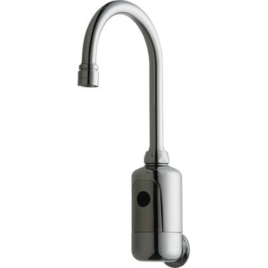 Click here to see Chicago Faucet 116.204.AB.1 Chicago Faucets 116.204.AB.1 HyTronic Gooseneck Sink Faucet with Dual Beam Infrared Sensor
