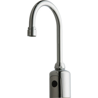 Click here to see Chicago Faucet 116.213.AB.1 Chicago Faucets 116.213.AB.1 HyTronic Gooseneck Sink Faucet with Dual Beam Infrared Sensor