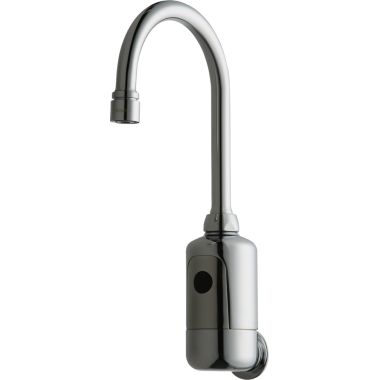 Click here to see Chicago Faucet 116.214.AB.1 Chicago Faucets 116.214.AB.1 HyTronic Gooseneck Sink Faucet with Dual Beam Infrared Sensor