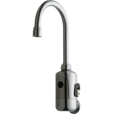 Click here to see Chicago Faucet 116.224.AB.1 Chicago Faucets 116.224.AB.1 HyTronic Gooseneck Sink Faucet with Dual Beam Infrared Sensor