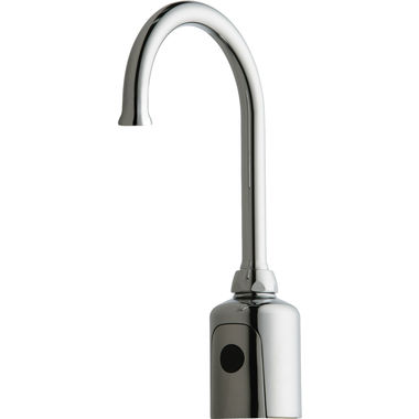 Click here to see Chicago Faucet 116.427.AB.1 Chicago Faucets 116.427.AB.1 HyTronic Gooseneck Sink Faucet with Dual Beam Infrared Sensor