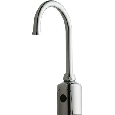 Click here to see Chicago Faucet 116.428.AB.1 Chicago Faucets 116.428.AB.1 HyTronic Gooseneck Sink Faucet with Dual Beam Infrared Sensor
