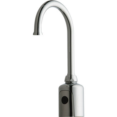 Click here to see Chicago Faucet 116.430.AB.1 Chicago Faucets 116.430.AB.1 HyTronic Gooseneck Sink Faucet with Dual Beam Infrared Sensor