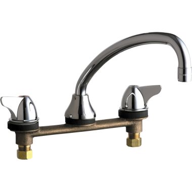 Click here to see Chicago Faucet 1888-ABCP Chicago Faucets 1888-ABCP Concealed Hot and Cold Sink Faucet for Stainless Steel Counter