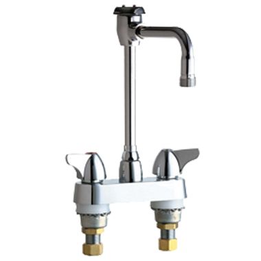 Click here to see Chicago Faucet 1895-GN8BVBE2-2CP Chicago Faucets 1895-GN8BVBE2-2CP Hot and Cold Sink Faucet