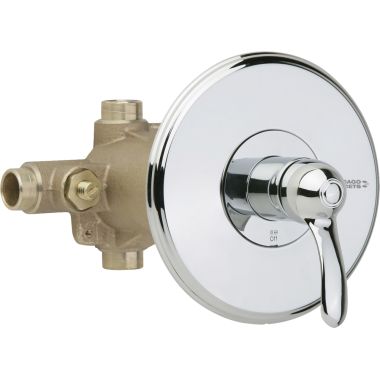 Click here to see Chicago Faucet 1905-VOCCP Chicago Faucets 1905-VOCCP Thermostatic Pressure Balancing Tub and Shower Valve with Trim