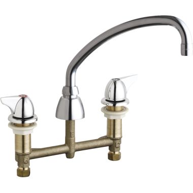 Click here to see Chicago Faucet 201-A1000ABCP Chicago Faucets 201-A1000ABCP Concealed Hot and Cold Sink Faucet